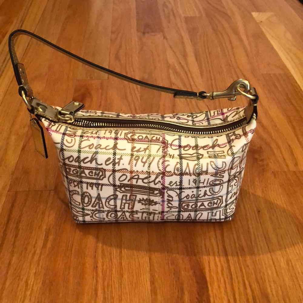 Coach Heritage Gold Graffiti Purse